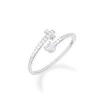 Ring Amen Woman Sacro Cuore in Silver Zircone RPCBBZ3 - RPCBBZ3